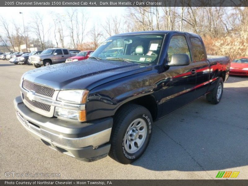 Dark Blue Metallic / Dark Charcoal 2005 Chevrolet Silverado 1500 Extended Cab 4x4