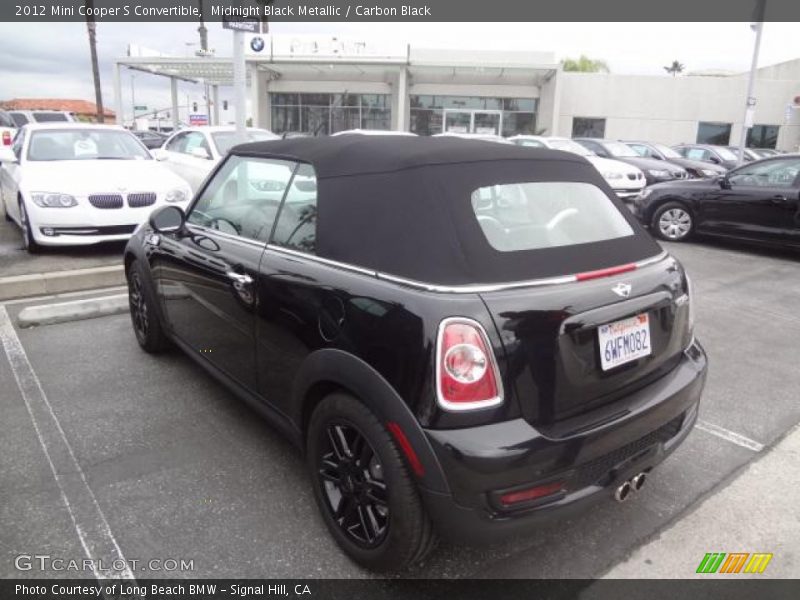 Midnight Black Metallic / Carbon Black 2012 Mini Cooper S Convertible