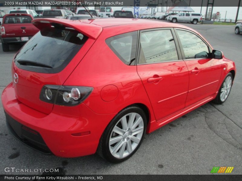 True Red / Black/Red 2009 Mazda MAZDA3 MAZDASPEED3 Sport