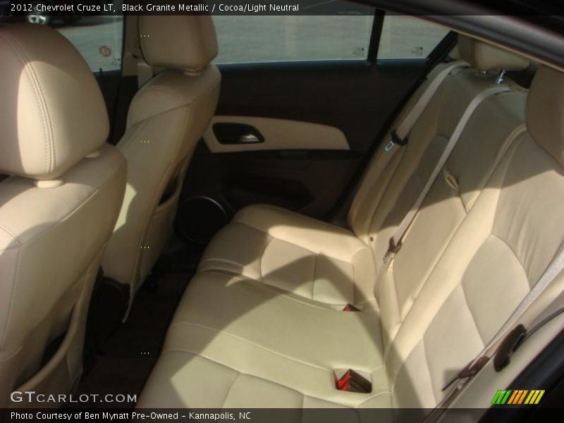 Black Granite Metallic / Cocoa/Light Neutral 2012 Chevrolet Cruze LT