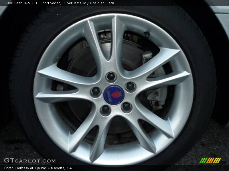 Silver Metallic / Obsidian Black 2006 Saab 9-5 2.3T Sport Sedan