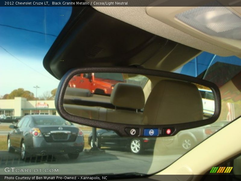 Black Granite Metallic / Cocoa/Light Neutral 2012 Chevrolet Cruze LT