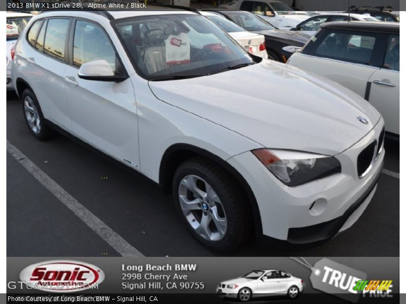 Alpine White / Black 2013 BMW X1 sDrive 28i
