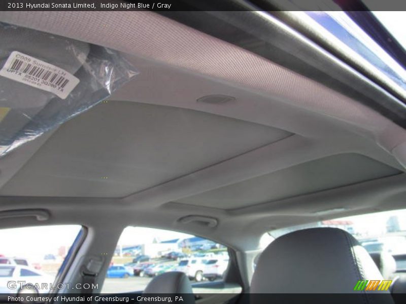Indigo Night Blue / Gray 2013 Hyundai Sonata Limited