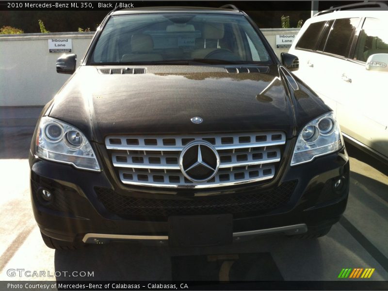 Black / Black 2010 Mercedes-Benz ML 350