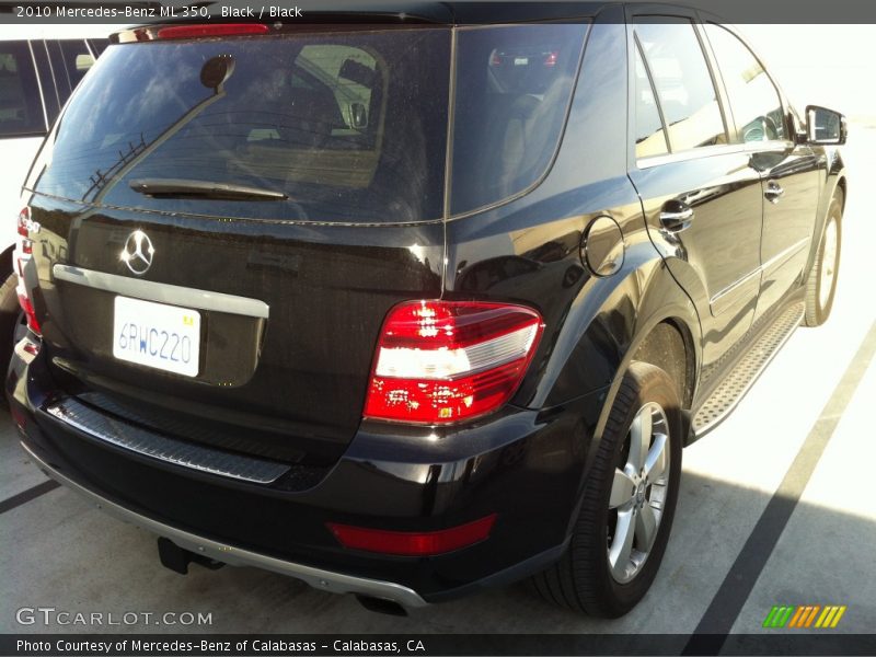 Black / Black 2010 Mercedes-Benz ML 350