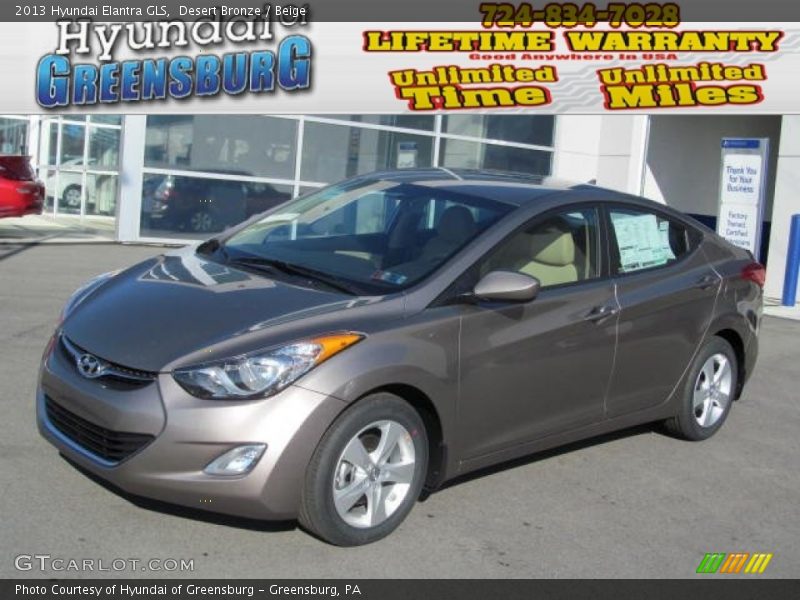 Desert Bronze / Beige 2013 Hyundai Elantra GLS