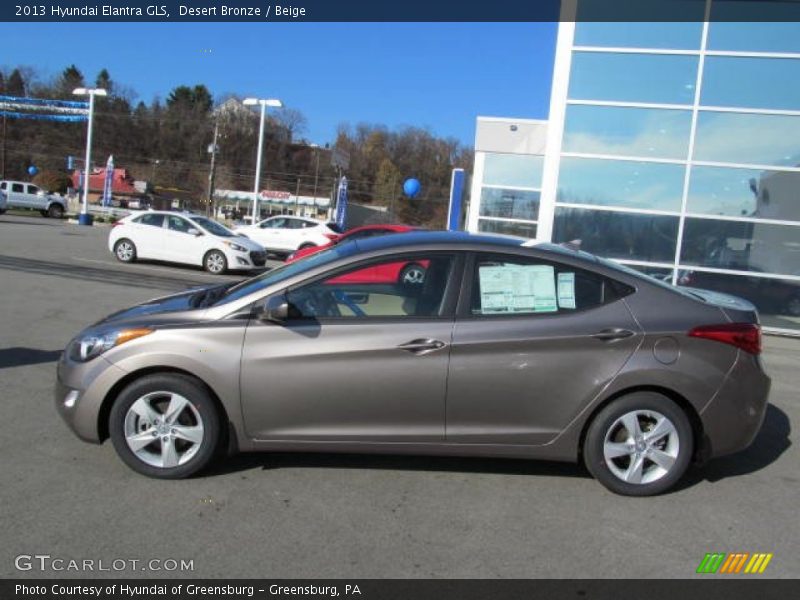 Desert Bronze / Beige 2013 Hyundai Elantra GLS
