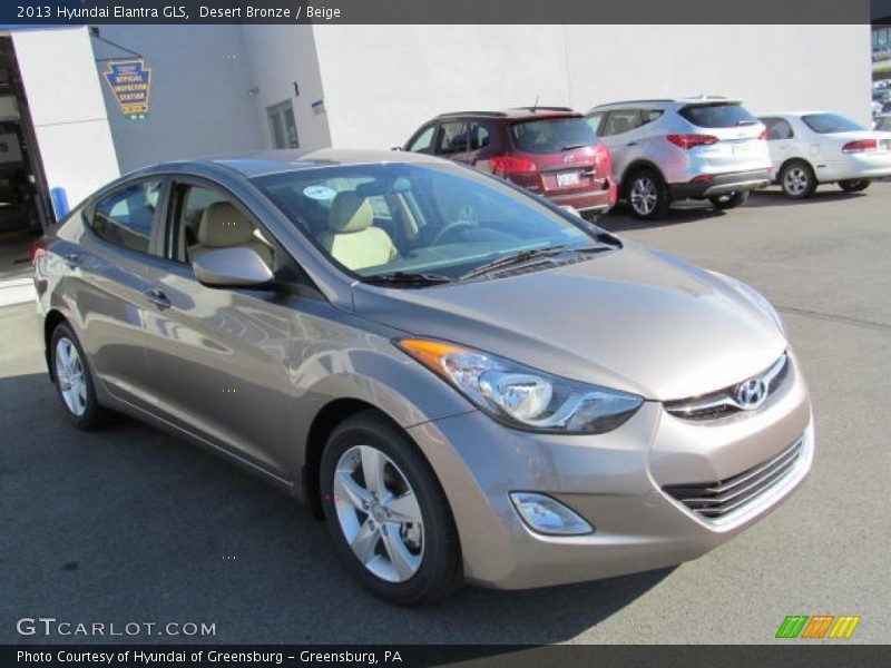 Desert Bronze / Beige 2013 Hyundai Elantra GLS