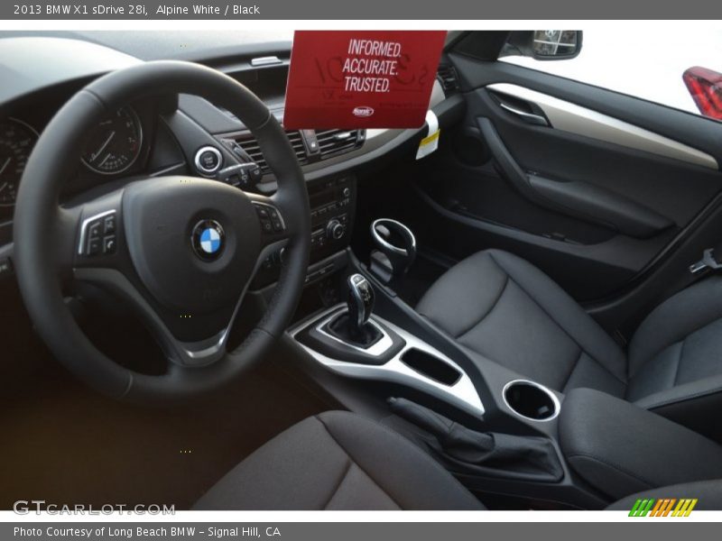 Alpine White / Black 2013 BMW X1 sDrive 28i