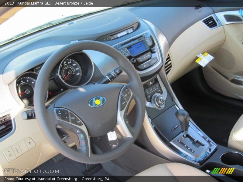 Desert Bronze / Beige 2013 Hyundai Elantra GLS