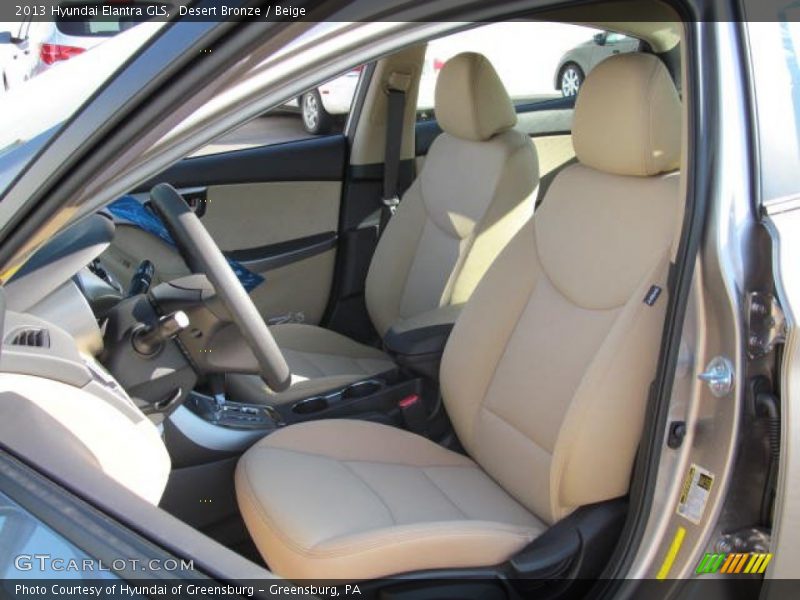 Desert Bronze / Beige 2013 Hyundai Elantra GLS