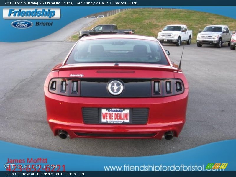 Red Candy Metallic / Charcoal Black 2013 Ford Mustang V6 Premium Coupe
