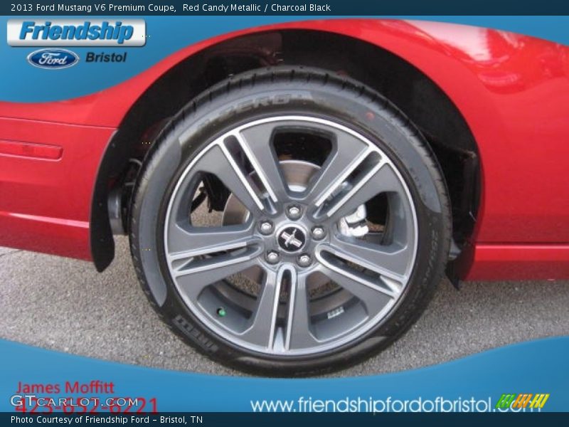 Red Candy Metallic / Charcoal Black 2013 Ford Mustang V6 Premium Coupe