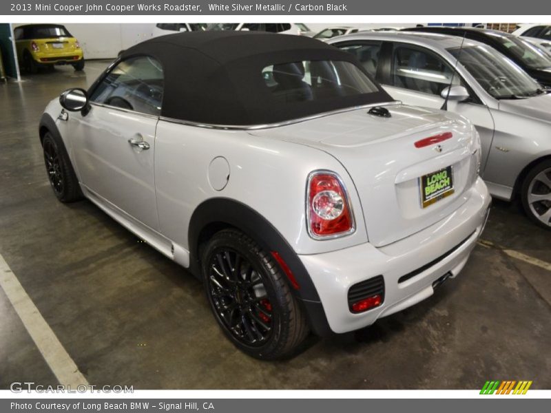 White Silver Metallic / Carbon Black 2013 Mini Cooper John Cooper Works Roadster