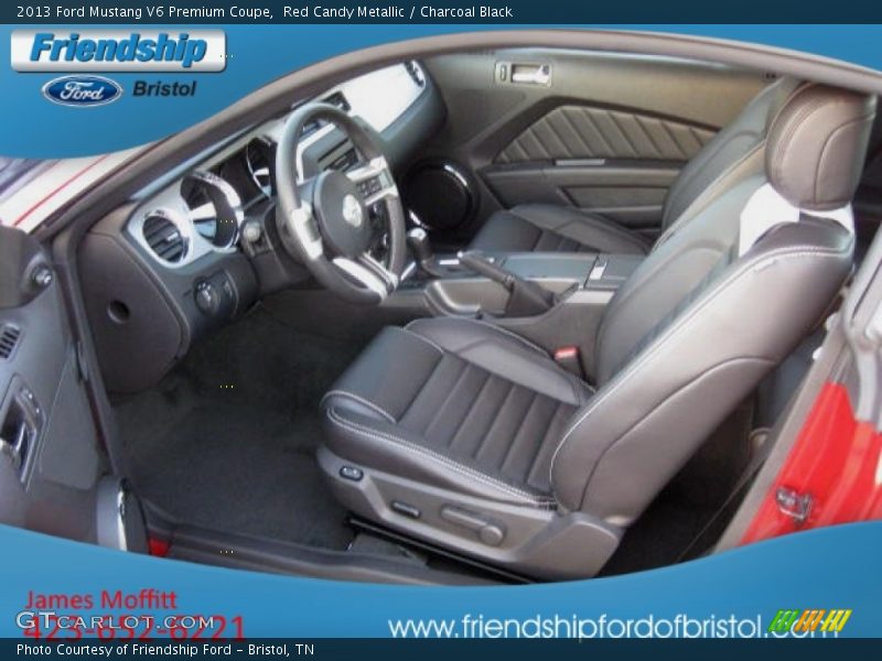 Red Candy Metallic / Charcoal Black 2013 Ford Mustang V6 Premium Coupe