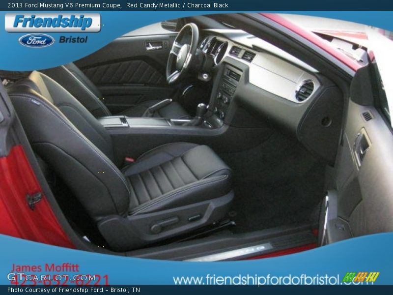 Red Candy Metallic / Charcoal Black 2013 Ford Mustang V6 Premium Coupe