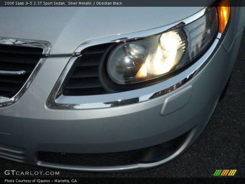 Silver Metallic / Obsidian Black 2006 Saab 9-5 2.3T Sport Sedan
