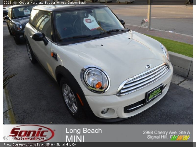 Pepper White / Carbon Black 2013 Mini Cooper Hardtop