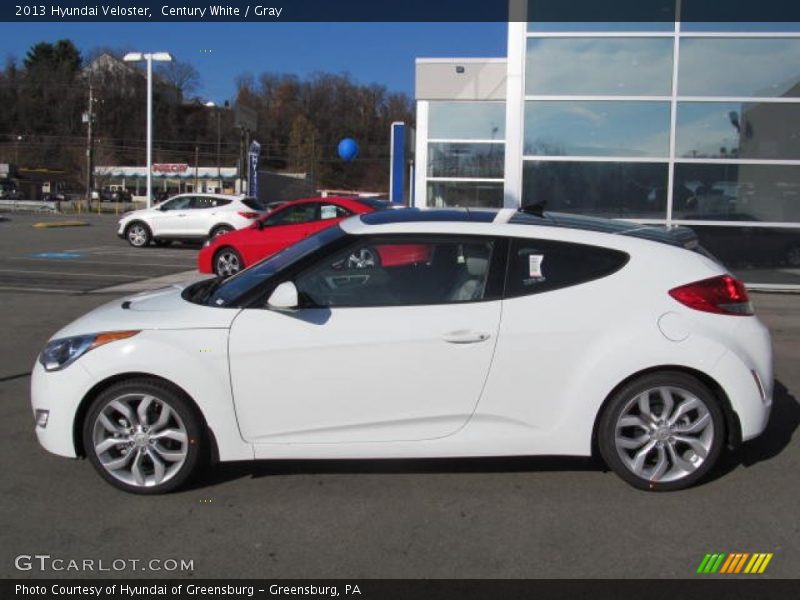 Century White / Gray 2013 Hyundai Veloster