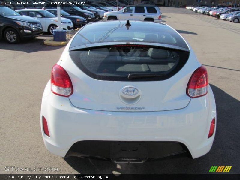 Century White / Gray 2013 Hyundai Veloster