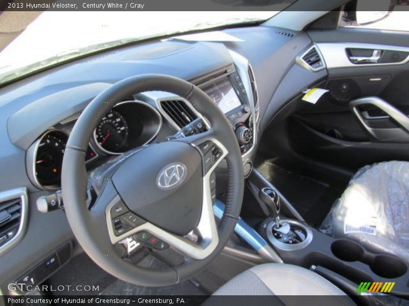 Century White / Gray 2013 Hyundai Veloster