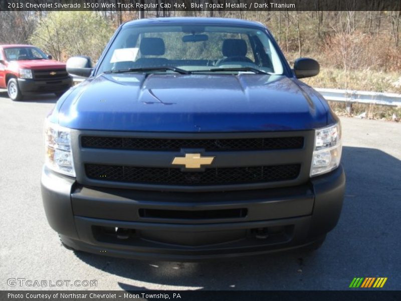 Blue Topaz Metallic / Dark Titanium 2013 Chevrolet Silverado 1500 Work Truck Regular Cab 4x4