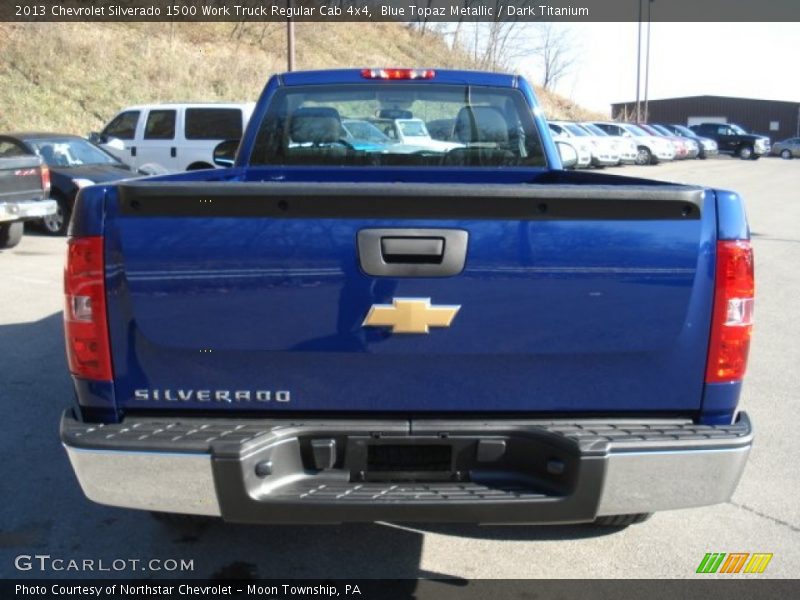 Blue Topaz Metallic / Dark Titanium 2013 Chevrolet Silverado 1500 Work Truck Regular Cab 4x4