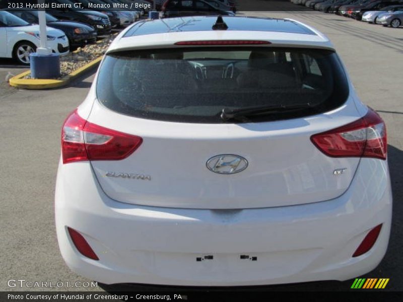 Monaco White / Beige 2013 Hyundai Elantra GT