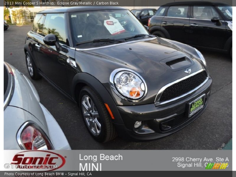 Eclipse Gray Metallic / Carbon Black 2013 Mini Cooper S Hardtop