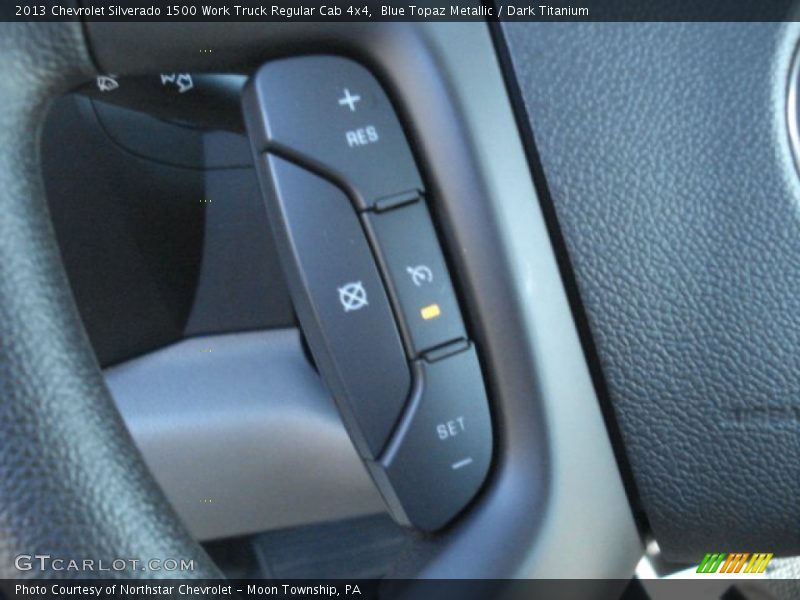 Blue Topaz Metallic / Dark Titanium 2013 Chevrolet Silverado 1500 Work Truck Regular Cab 4x4