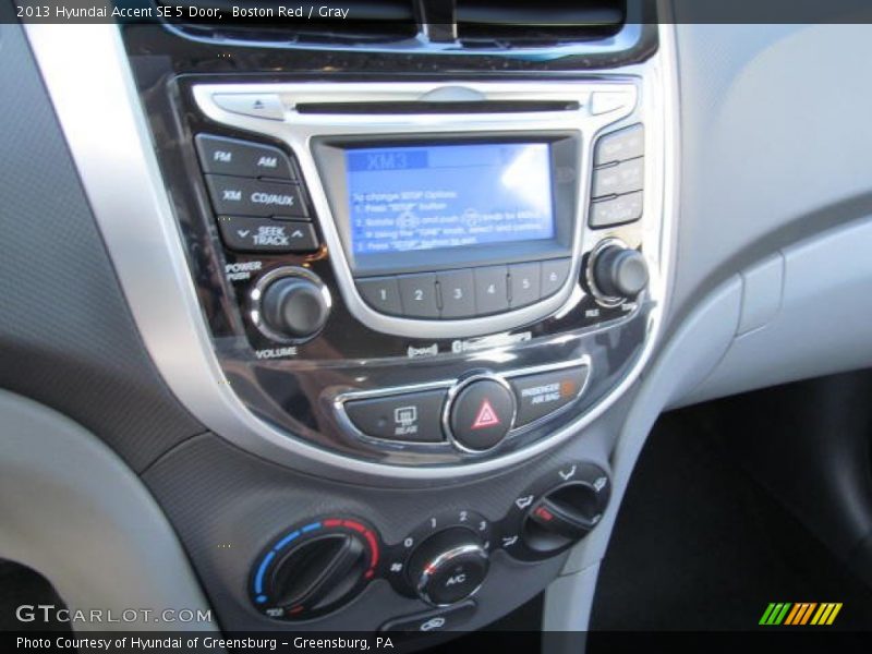 Boston Red / Gray 2013 Hyundai Accent SE 5 Door