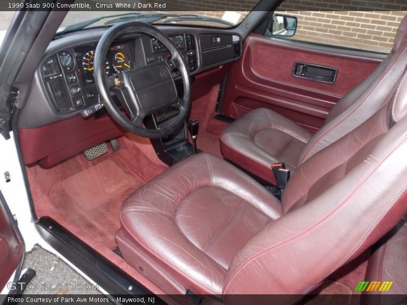  1990 900 Convertible Dark Red Interior