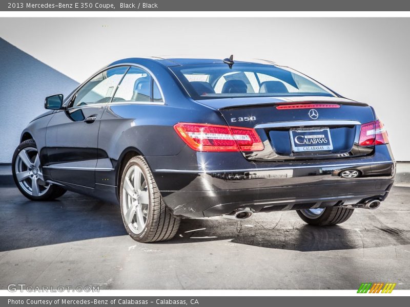 Black / Black 2013 Mercedes-Benz E 350 Coupe