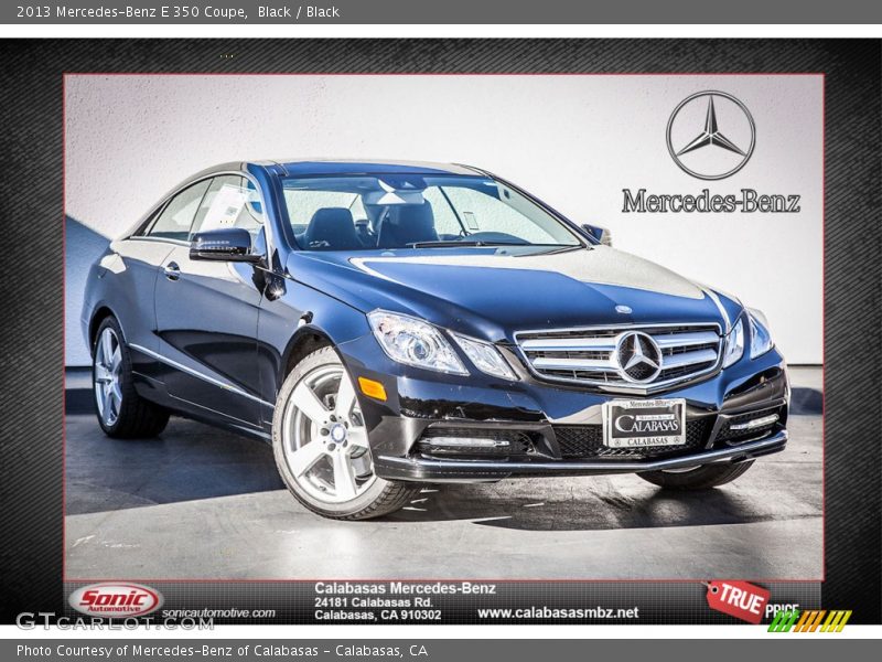 Black / Black 2013 Mercedes-Benz E 350 Coupe