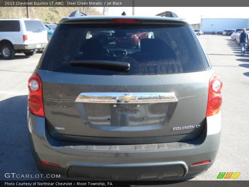 Steel Green Metallic / Jet Black 2013 Chevrolet Equinox LT AWD