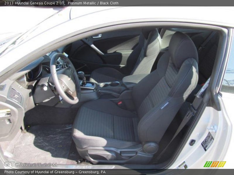 Platinum Metallic / Black Cloth 2013 Hyundai Genesis Coupe 2.0T