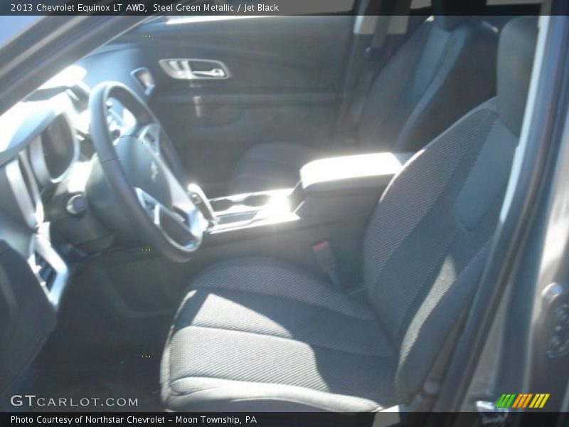 Steel Green Metallic / Jet Black 2013 Chevrolet Equinox LT AWD
