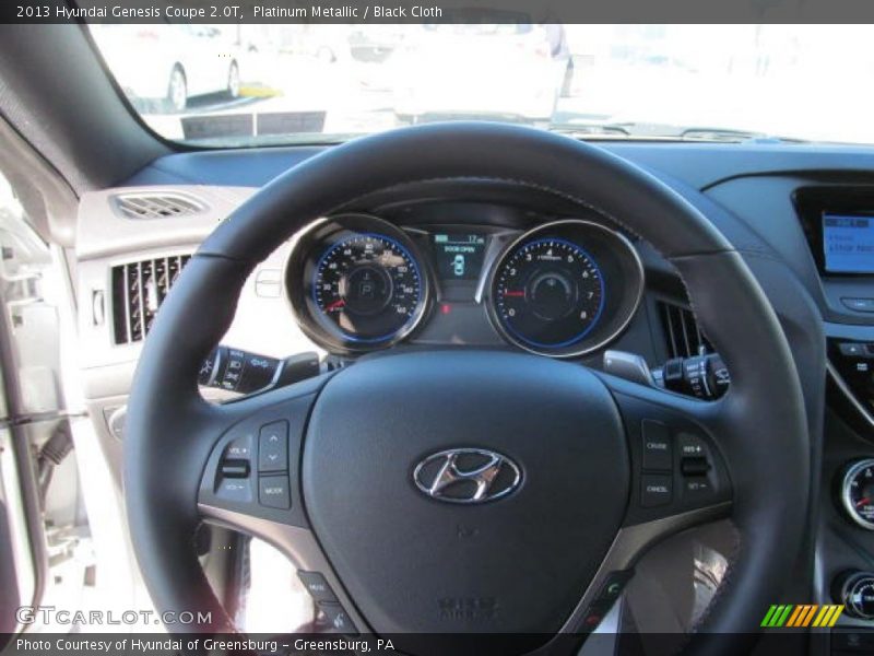 Platinum Metallic / Black Cloth 2013 Hyundai Genesis Coupe 2.0T