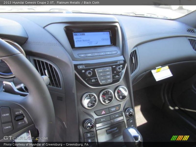 Platinum Metallic / Black Cloth 2013 Hyundai Genesis Coupe 2.0T