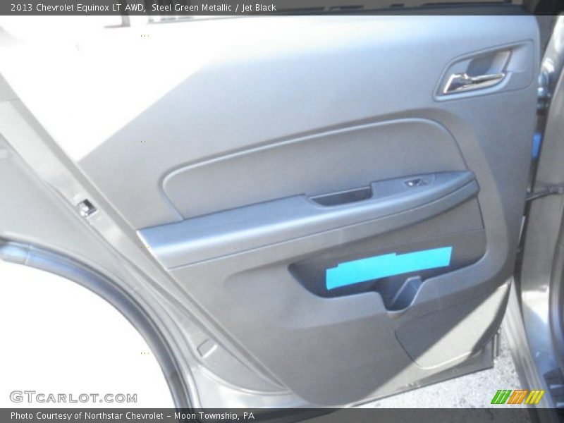 Steel Green Metallic / Jet Black 2013 Chevrolet Equinox LT AWD