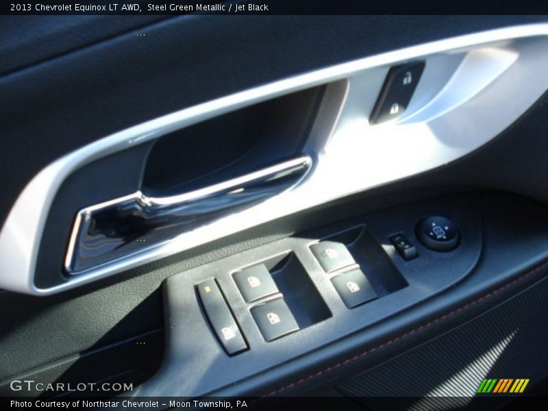 Steel Green Metallic / Jet Black 2013 Chevrolet Equinox LT AWD