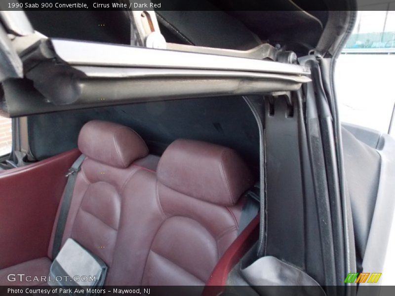 Rear Seat of 1990 900 Convertible
