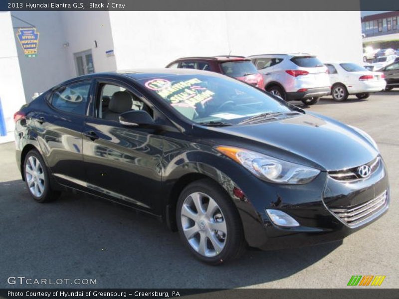 Black / Gray 2013 Hyundai Elantra GLS