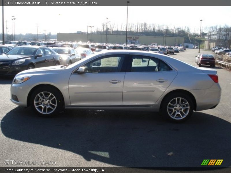 Silver Ice Metallic / Jet Black 2013 Chevrolet Malibu LT