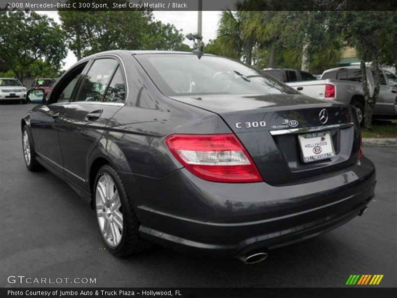 Steel Grey Metallic / Black 2008 Mercedes-Benz C 300 Sport