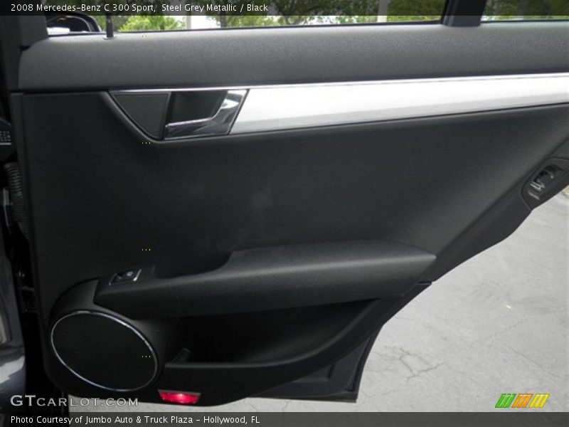 Steel Grey Metallic / Black 2008 Mercedes-Benz C 300 Sport