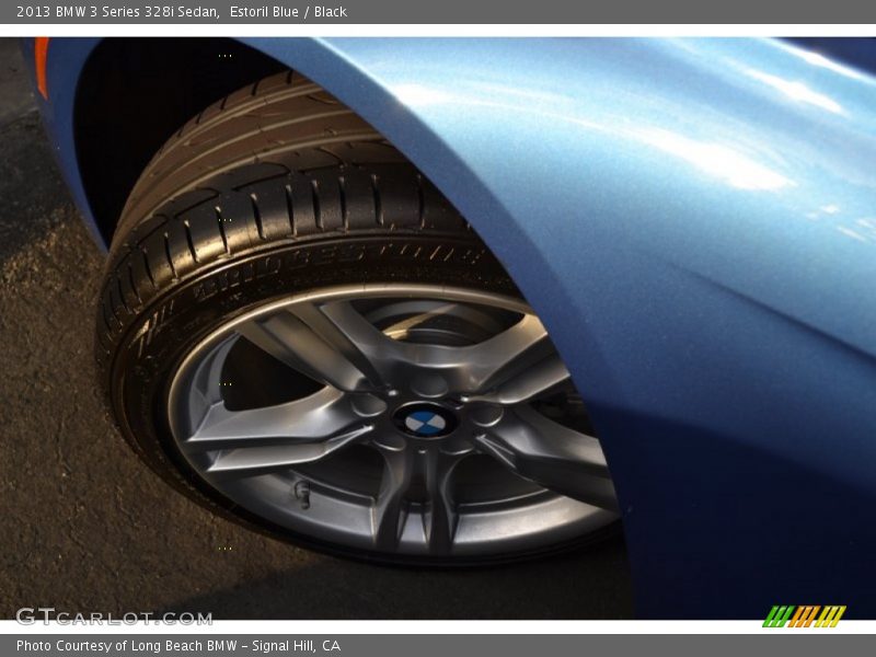 Estoril Blue / Black 2013 BMW 3 Series 328i Sedan