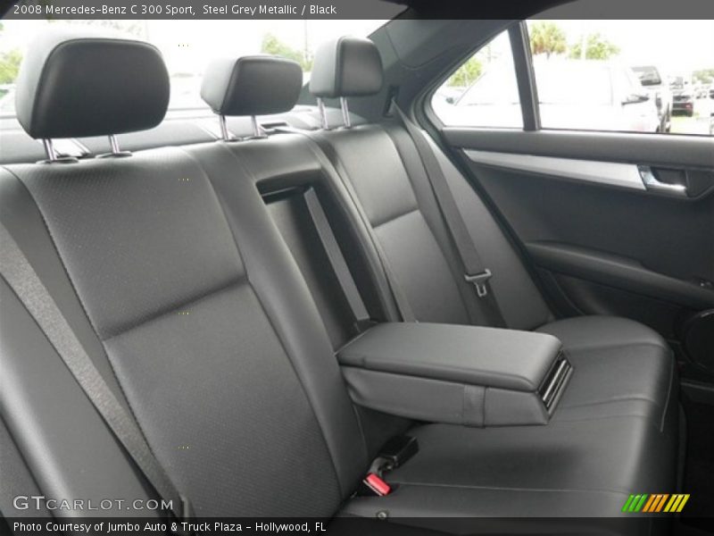 Steel Grey Metallic / Black 2008 Mercedes-Benz C 300 Sport
