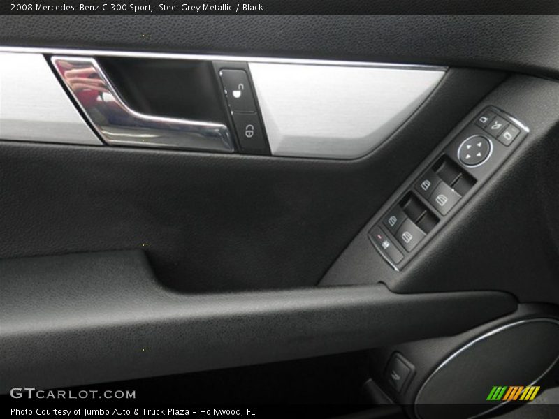 Steel Grey Metallic / Black 2008 Mercedes-Benz C 300 Sport